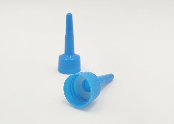 24410/28410 Blue Plastic Cosmetic Lids สำหรับบรรจุภัณฑ์พลาสติกแบบสกรู