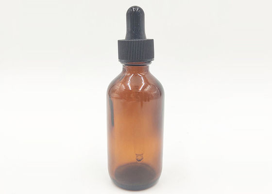 ขวดหยดแก้วสีเหลืองอำพัน 50ml เครื่องสำอางแบบพกพาสำหรับบรรจุภัณฑ์น้ำหอม