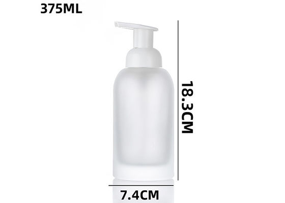 250ml 375ml แก้วสบู่เครื่องสำอางขวดปั๊มโฟมรีไซเคิล