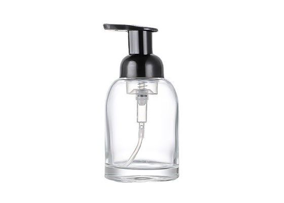 250ml 375ml แก้วสบู่เครื่องสำอางขวดปั๊มโฟมรีไซเคิล